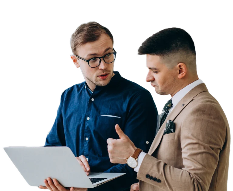 two male colleagues